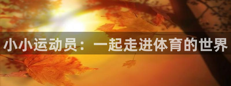 菲律宾ug环球官网：小小运动员：一起走进体育的世界