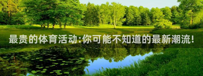 ug环球官网登录入口：最贵的体育活动:你可能不知道的最新潮流!